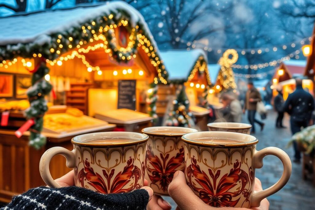 Glühwein auf dem Weihnachtsmarkt