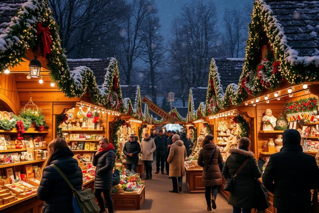 Handwerkskunst auf dem Weihnachtsmarkt Handwerkskunst auf dem Weihnachtsmarkt