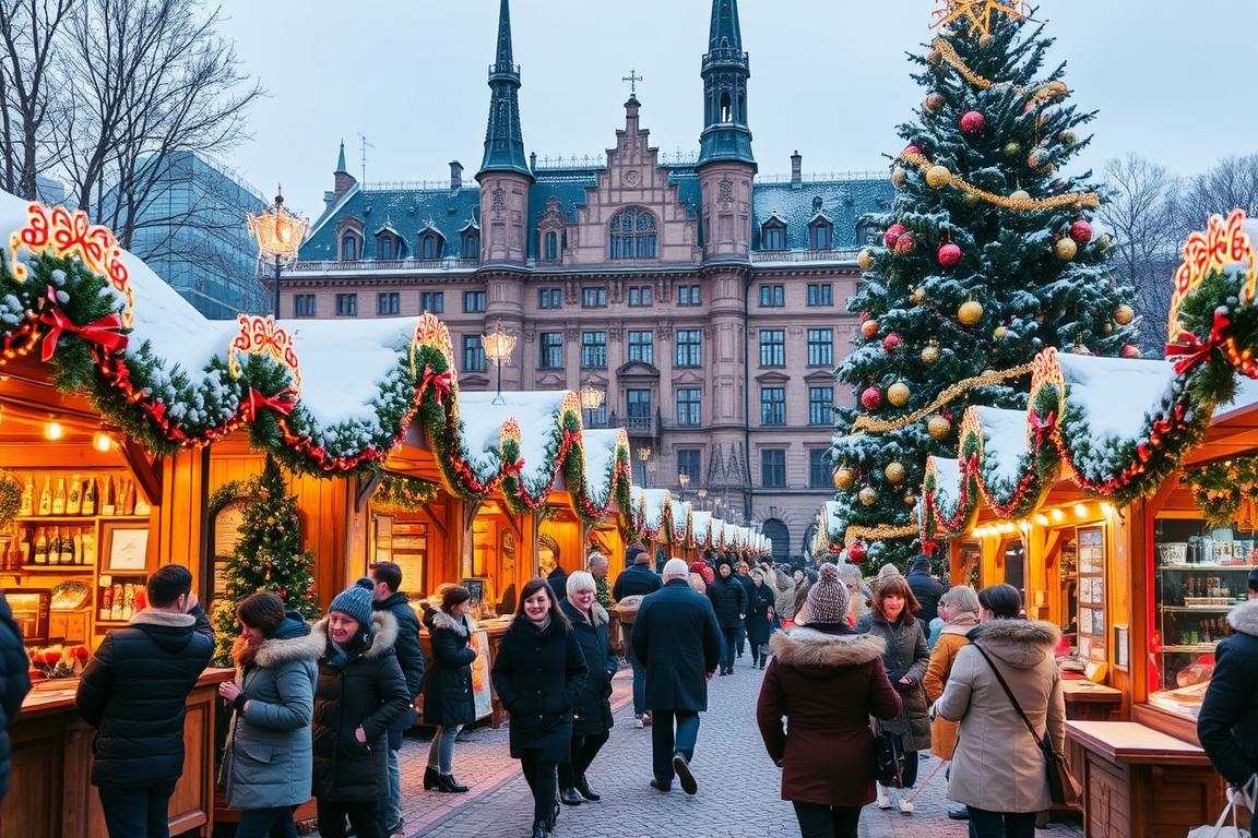 Historischer Roncalli-Weihnachtsmarkt Hamburg