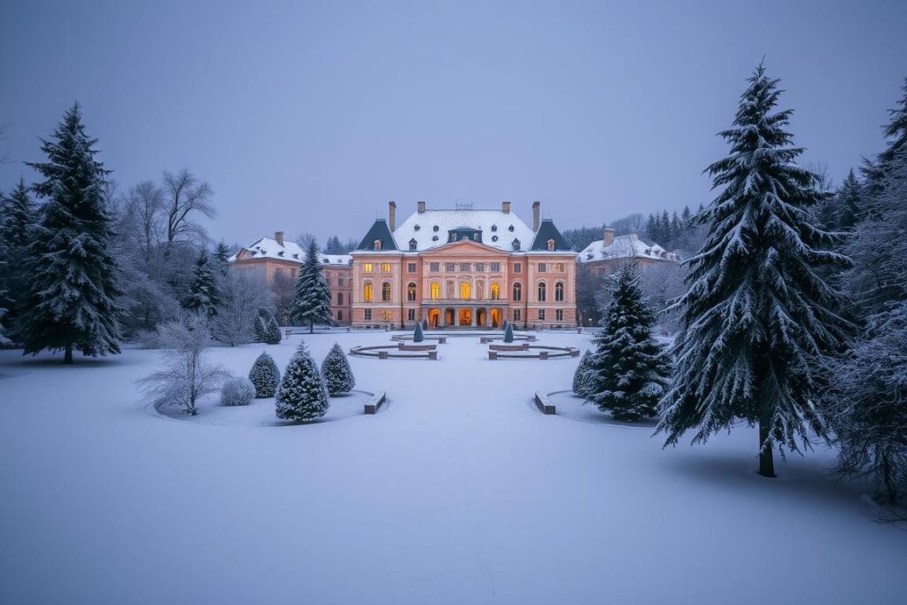 Hoflößnitz Schloss im Winter