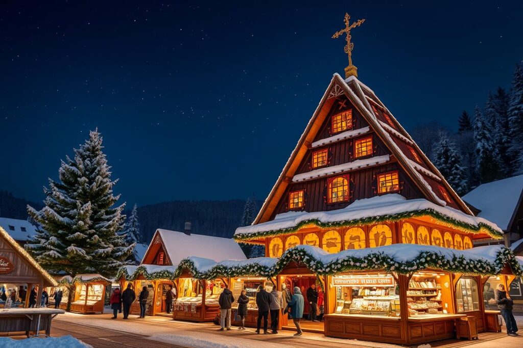 Marktpyramide im Erzgebirge