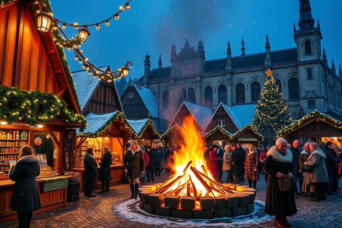 Mittelalter-Weihnachtsmarkt im Stallhof Dresden