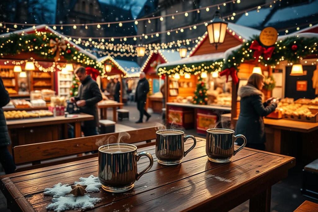 Punsch und Glühwein auf dem Weihnachtsmarkt