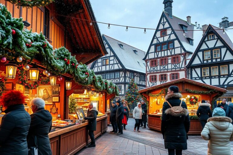 Weihnachtlicher Marktplatz in Kitzingen