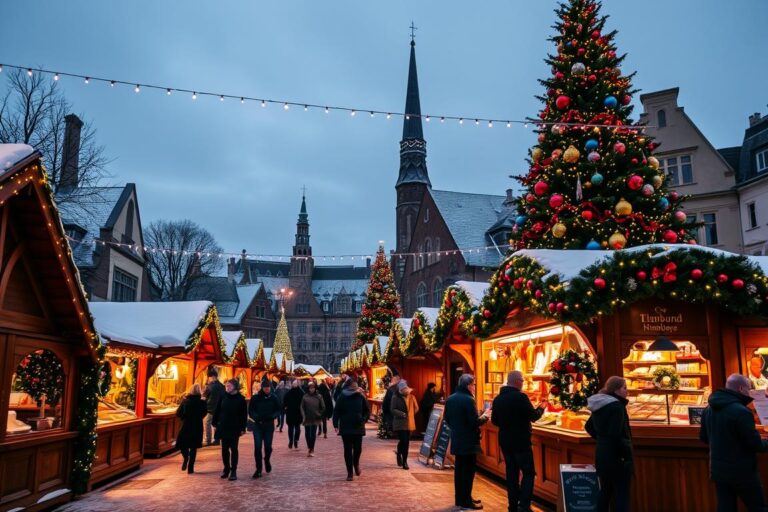 Weihnachtsmarkt am Tibarg in Hamburg Niendorf