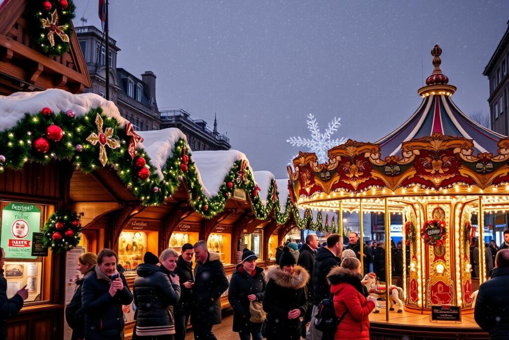 Winterliche Attraktionen auf dem Santa Pauli Weihnachtsmarkt Winterliche Attraktionen auf dem Santa Pauli Weihnachtsmarkt